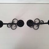 Black wrought iron chandelier