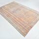 5x9 Peach & Blush Pink Oushak Vintage Rug, 164x267 Cm
