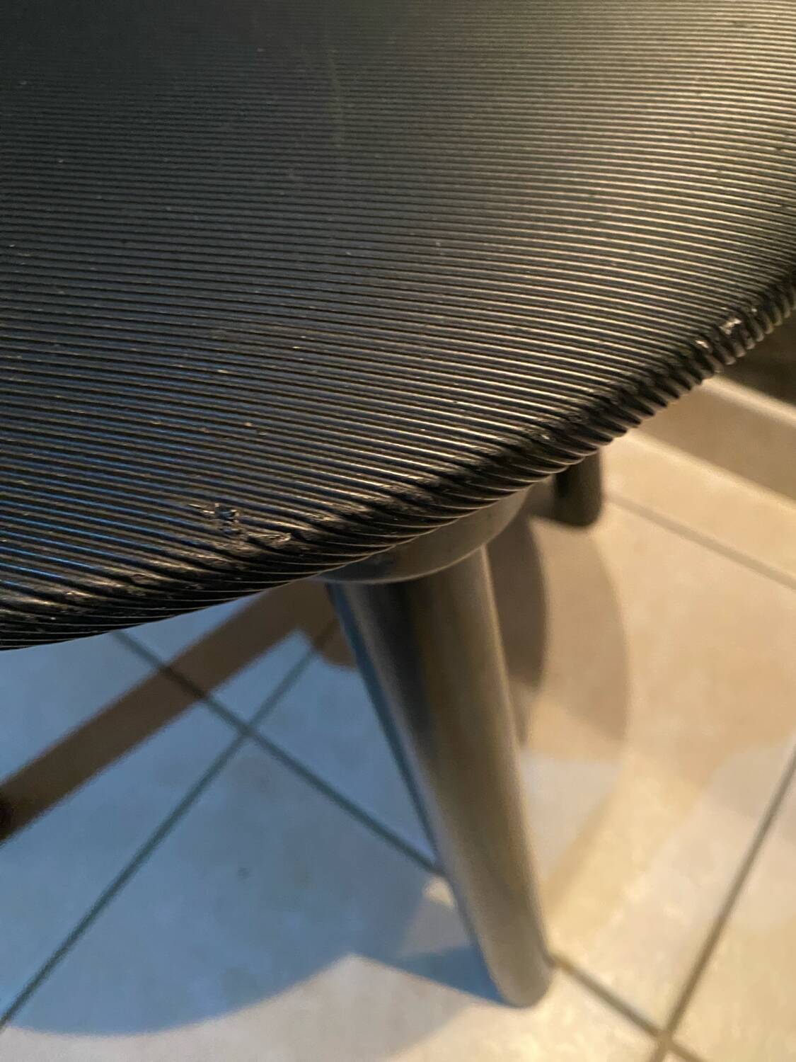 Postmodern chair in Italian Memphis design.