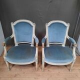 Pair of armchairs Louis XVI