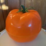 Orange tomato ice cube tray