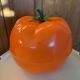 Orange tomato ice cube tray