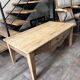 Table basse bois massif avec tiroir