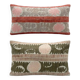 Set of 2 vintage embroidered cushion covers 33x61 cm