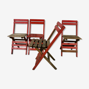 Series 4 folding garden chairs