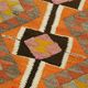 Turkish Handwoven Vintage Herki Kilim 89 cm x 378 cm
