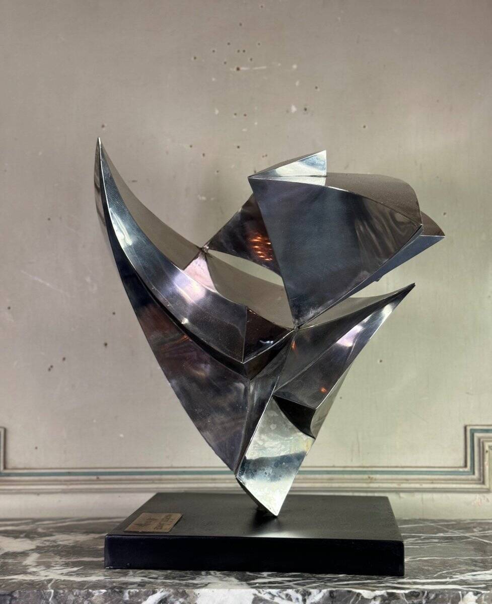 Steel sculpture, Janos Maróti, Hungary, 1984