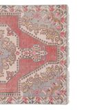 Vintage Turkish rug from Oushak, handwoven 129x213 cm
