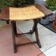 Tabouret  en bois paillé / vintage années 50-60