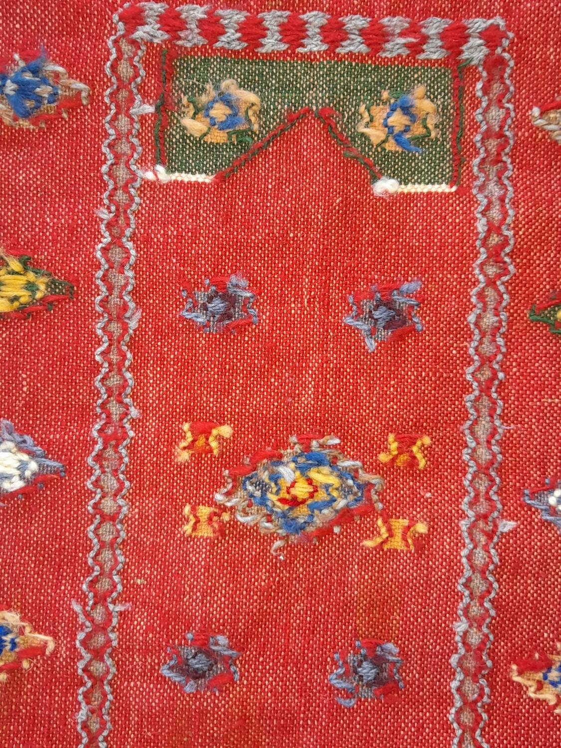 Soumak Kilim Rug in Wool – 95x52cm