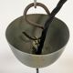 Industrial black enamel pendant lamp, 1950s