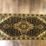 Vintage Turkish Carpet with Medallion Design 134 X 66 cm