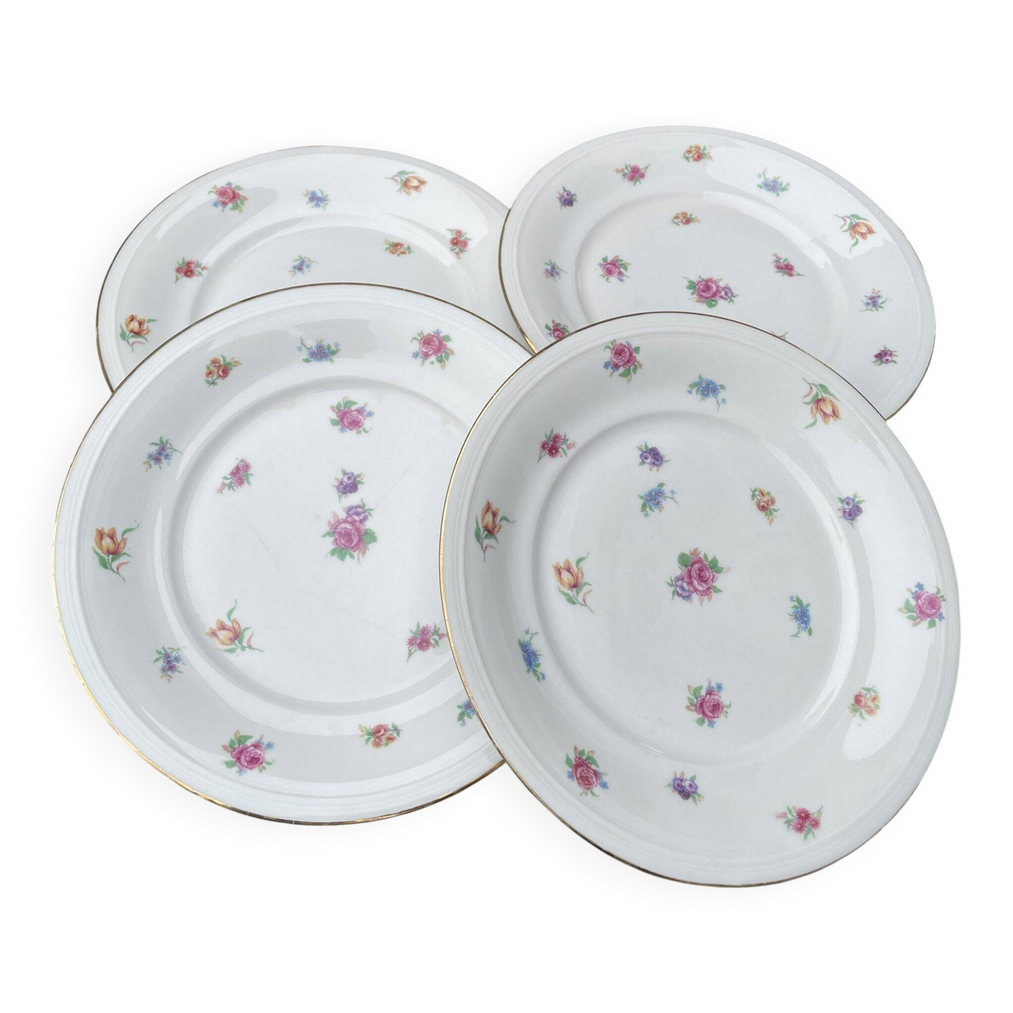 4 porcelain plates Valerysthal