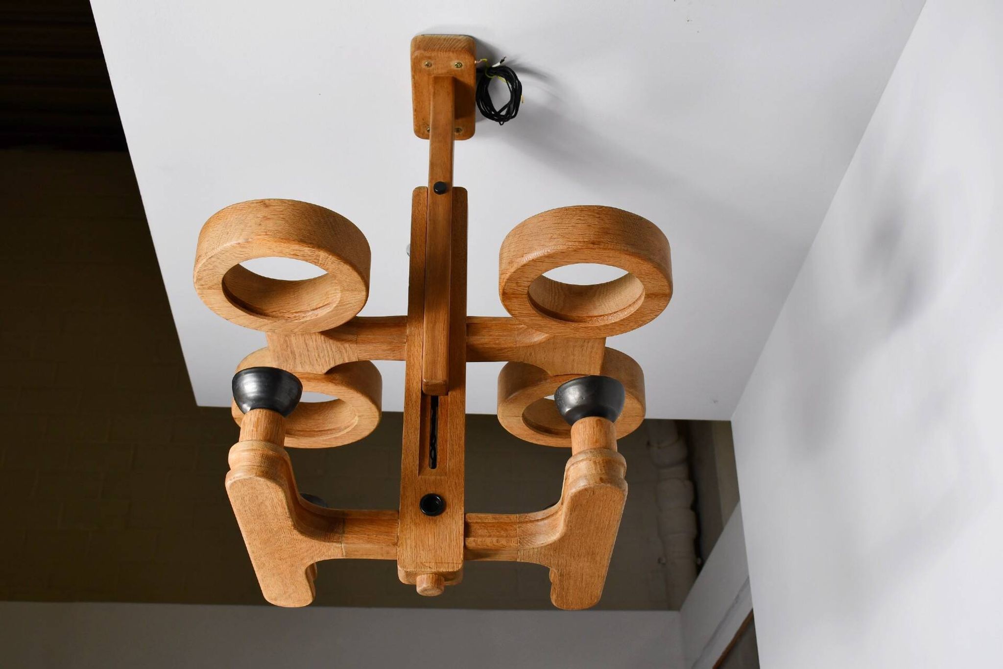 Large ceiling light by Guillerme et Chambron for Votre Maison