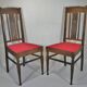 PAIR of "ARTS AND CRAFTS" CHAIRS