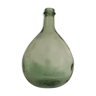Demijohn green tinted glass 3L