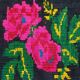 Charming Romanian rug with deers, lovely nature scenery on a floral background 155x205cm