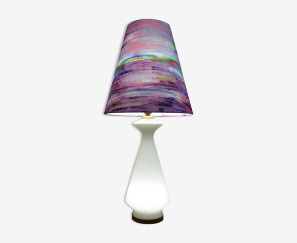 Lampe scandinave en opaline blanche