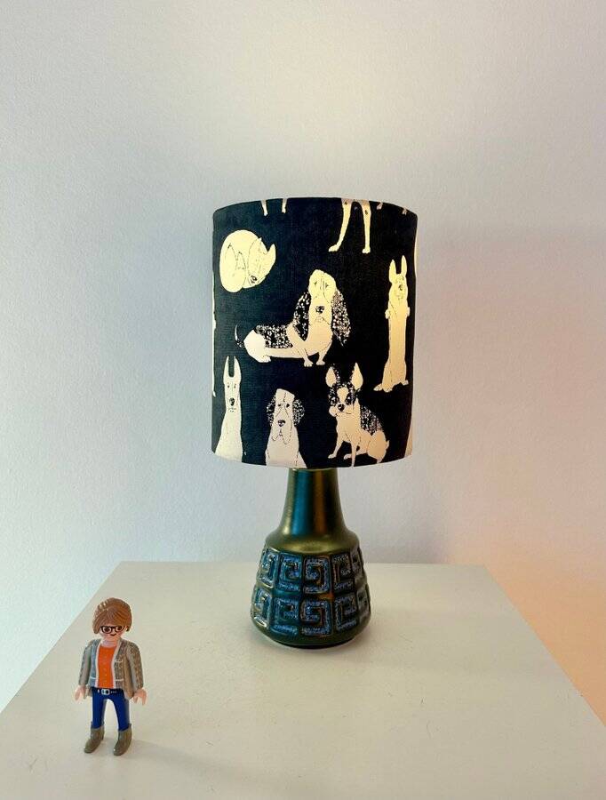 Small cordless table lamp – West German Pottery, 1950s
