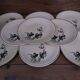 12 dessert plates, Tulips model, Céranord St Amand