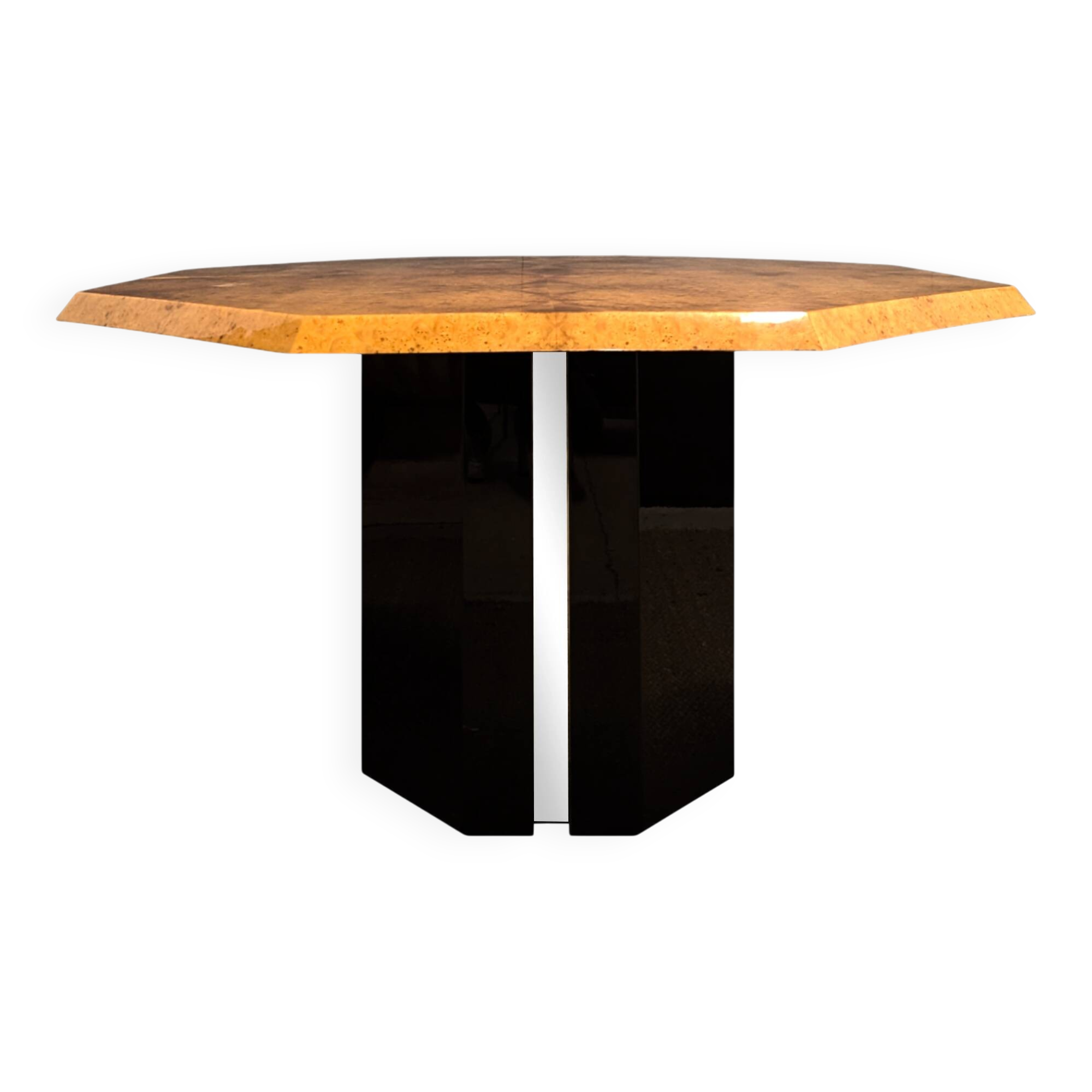 Elm burl table by Jean-Claude Mahey