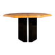 Table en loupe d'orme de Jean-Claude Mahey