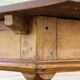 Baroque antique Nordic provincial oak table 1800s rustic farmhouse, rich patina