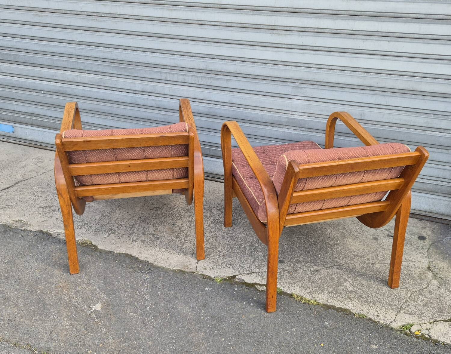 Paire de fauteuils tchèque 1940 circa