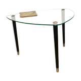 Tripod table- glass and brass - year 50