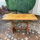 Table de bistrot bois vintage