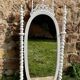 Late 19th century Portuguese wooden mirror, Bilros style - Rare