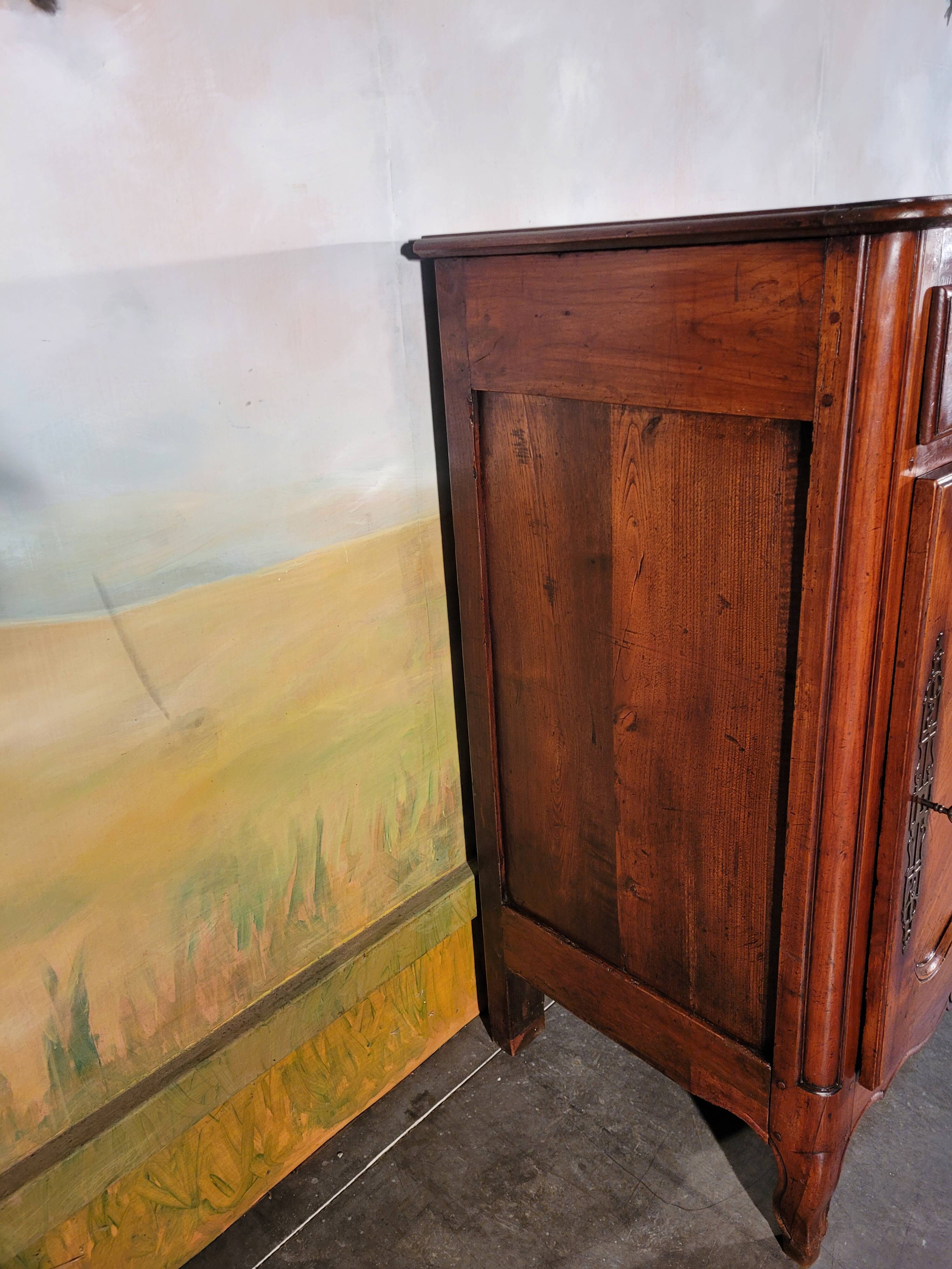 Large Louis XV style jam maker in cherry wood