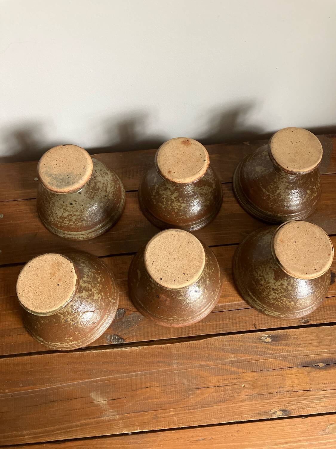 6 stoneware bowls