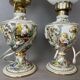 Pair Portuguese porcelain table lamps limited numbered by Alconaca