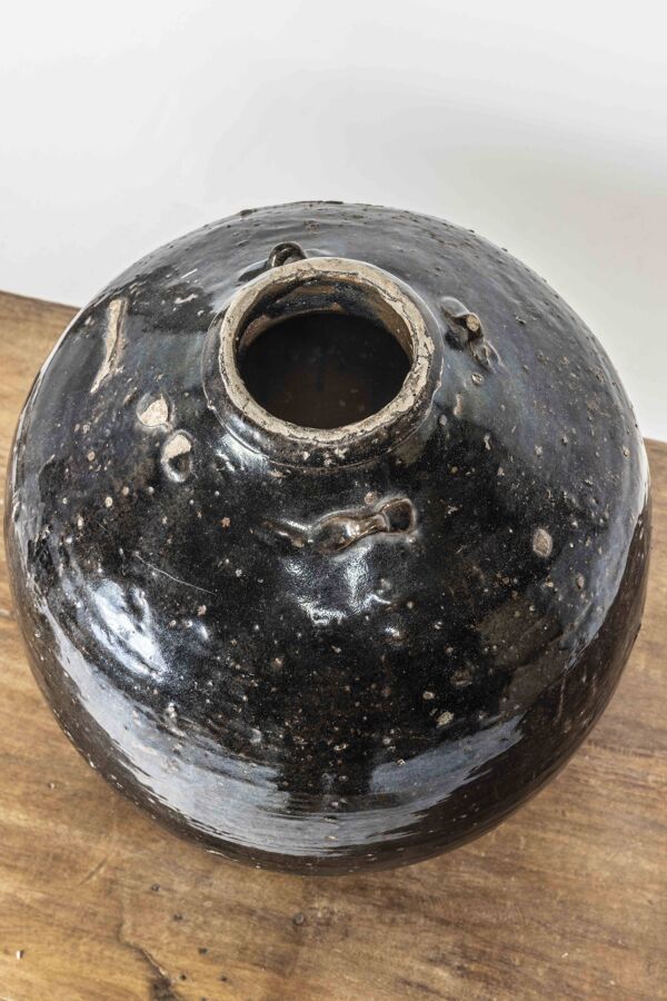 Jarre Chinoise en grès vernissé