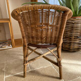 Fauteuil rotin enfant