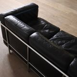 Cassina LC2 Three Seater Sofa By Charlotte Perriand, Le Corbusier, 1960s