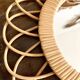 Mirror rattan vintage 36x36cm