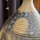 Stoneware lamp (base) signed Joël Courjault for Keraluc – floral decoration