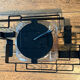 Brutalist wall sconce Murano glass