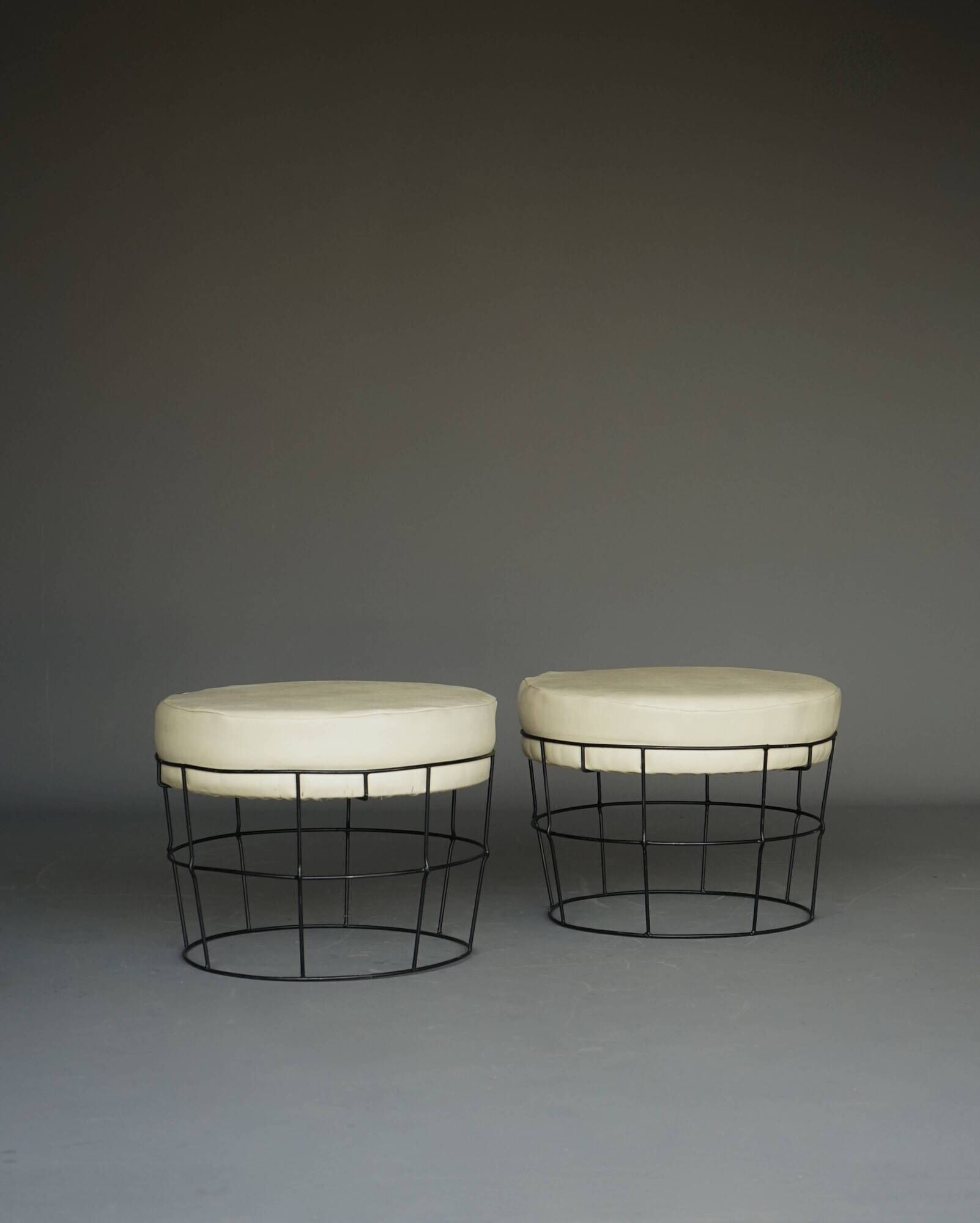 Mid-century Panton style String stools. 1960s