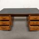 Scandinavian double-sided teak desk from the 50s/60s