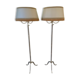 Pair of tripod lampposts 1960