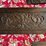 Ensemble de panneaux décoratifs anciens- meubles de voyage Asie
