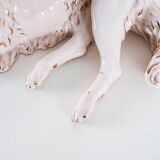 Porcelain figurine of a Borzoi dog, 1960s, made in Europe