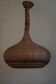 Vintage Danish mid-century rattan pendant light, made in the 1960s.
