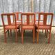 6 chaises René Gabriel d’époque reconstruction en hêtre et cp.