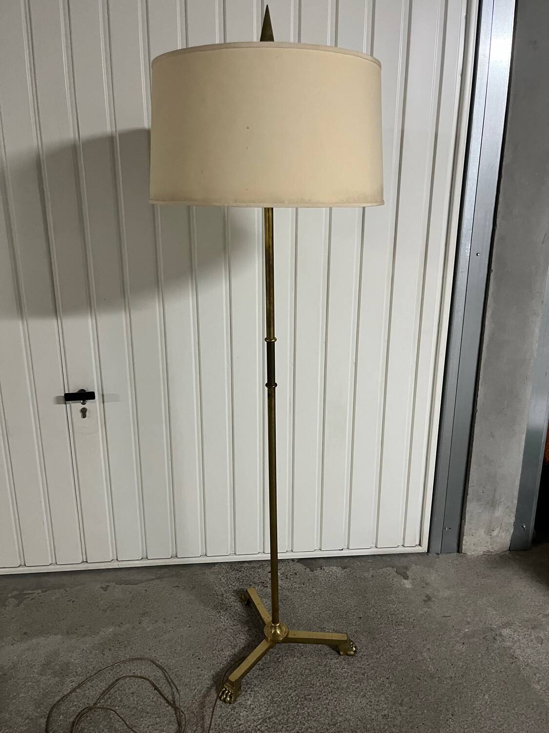 Brass floor lamp