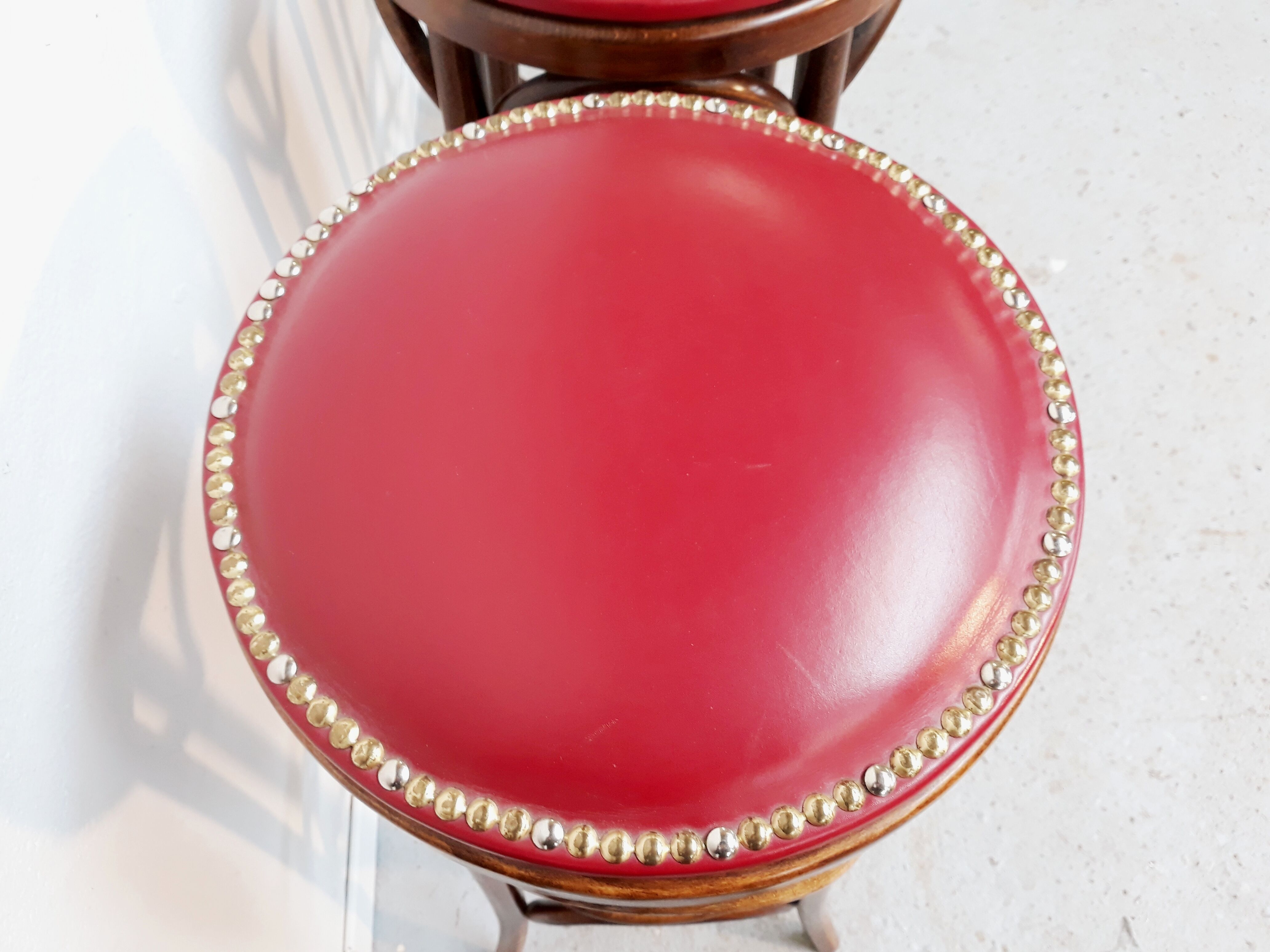 Set of 4 vintage bistro stools