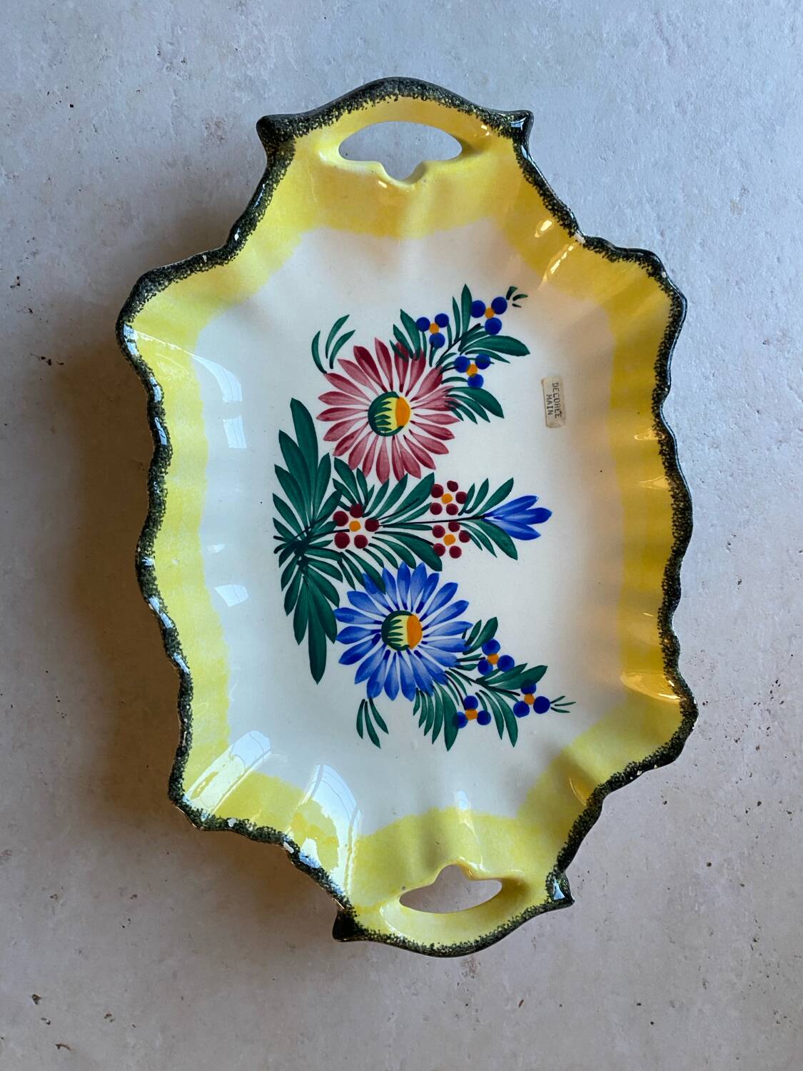 Collection Plate HB Quimper - "Maison Onno Pontivy" Edition - Painted
